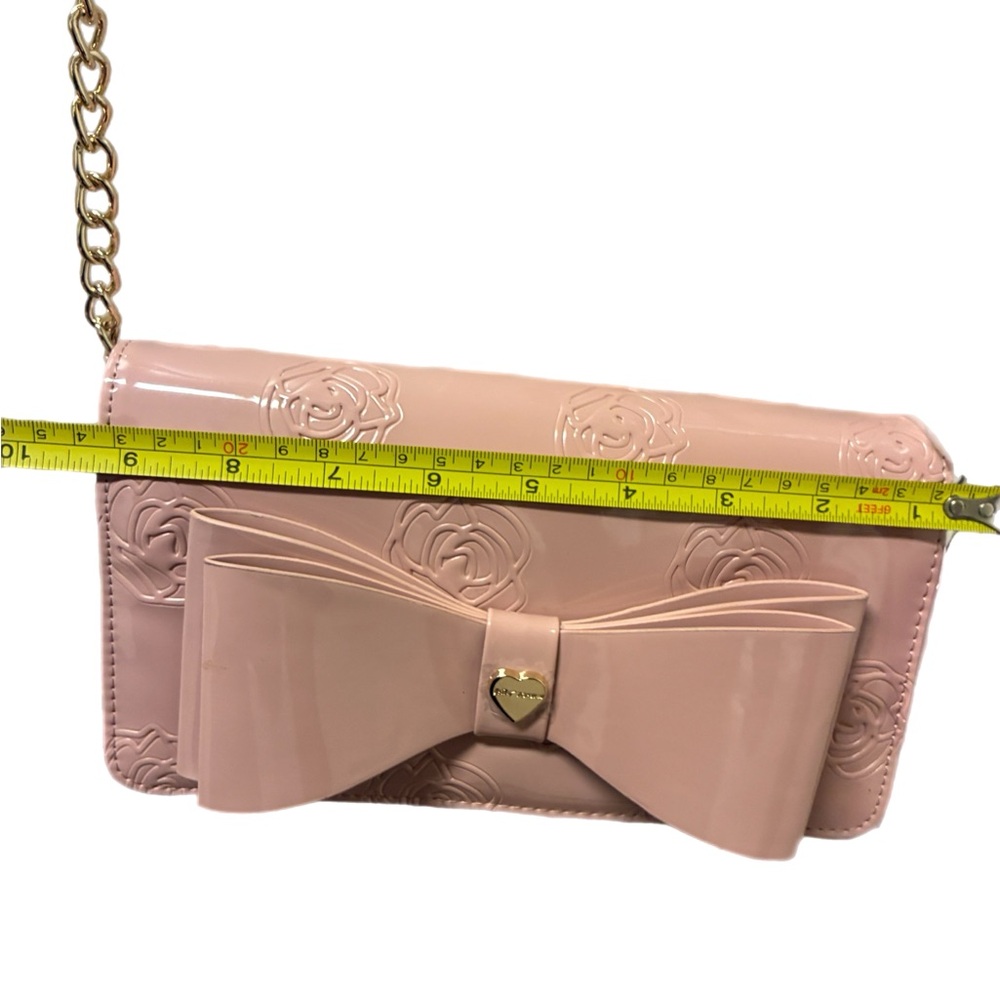 Betsey Johnson Pink Embossed Crossbody Bag - Picture 3 of 6